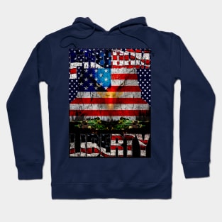 American Flag Classic Bald Eagle Army Tank Patriotic Tee Hoodie